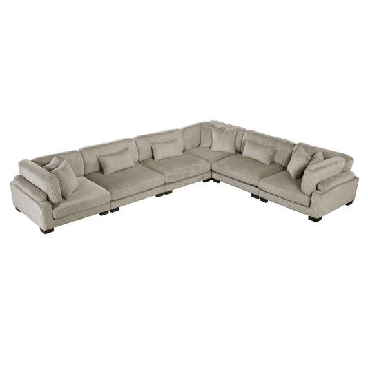 Homelegance Traverse Sectional Sofa in 8555GB-3CR3AC Elegant Design