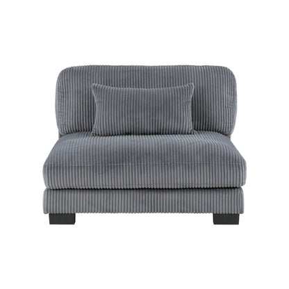 Homelegance Traverse Sectional Sofa in Gray 8555GY-2AC1CROT