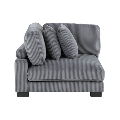 Homelegance Traverse Sectional Sofa in Gray 8555GY-3CR3AC