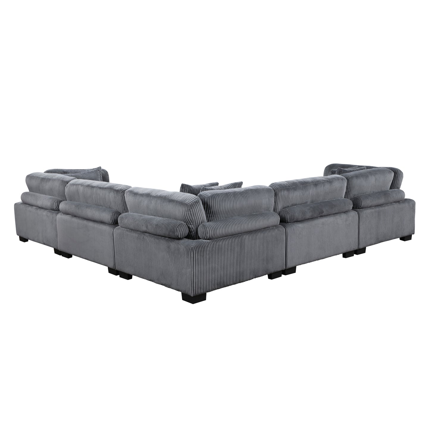 Homelegance Traverse Sectional Sofa in Gray 8555GY-2AC3CR