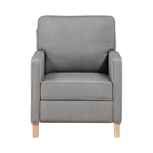Homelegance Hampstead Reclining Chair in Gray Textured Fabric 8557GY-1PB