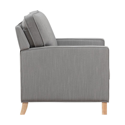 Homelegance Hampstead Reclining Chair in Gray Textured Fabric 8557GY-1PB