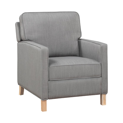 Homelegance Hampstead Reclining Chair in Gray Textured Fabric 8557GY-1PB