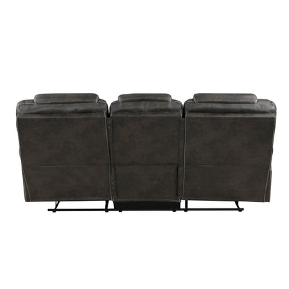 Homelegance Gainesville Chocolate Reclining Sectional Sofa 8560PM-3