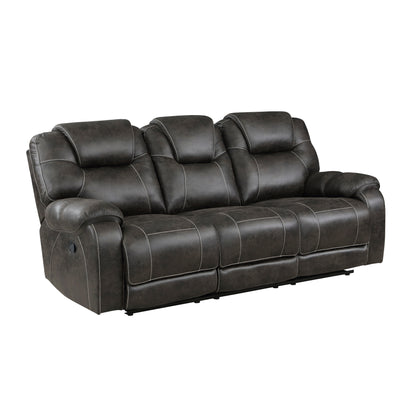 Homelegance Gainesville Chocolate Reclining Sectional Sofa 8560PM-3