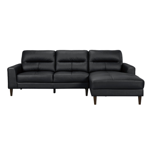 Homelegance Lewes Sectional Sofa in Black 8566BLK-SC for Stylish Comfort
