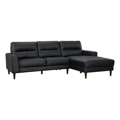 Homelegance Lewes Sectional Sofa in Black 8566BLK-SC for Stylish Comfort
