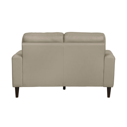 Homelegance Lewes Loveseat in Latte Leather 8566LTE-2