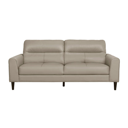 Homelegance Lewes Sectional Sofa in Latte Top Grain Leather 8566LTE-3