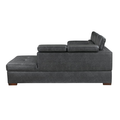 Homelegance Barre Sectional Sofa in Gray 8567GY-SC for Stylish Living Spaces