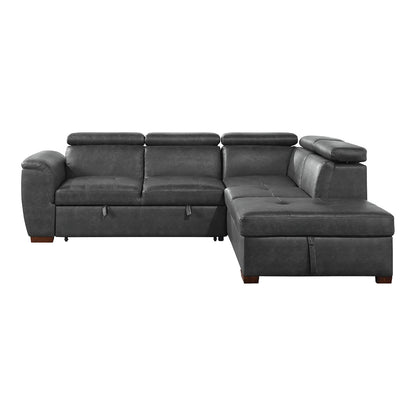 Homelegance Barre Sectional Sofa in Gray 8567GY-SC for Stylish Living Spaces