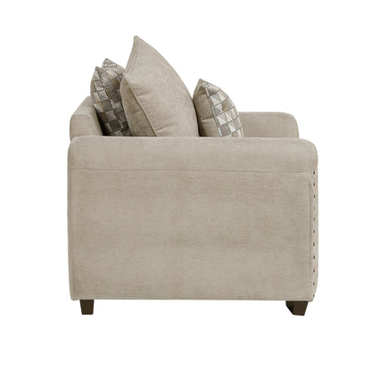Homelegance Silverthorne Accent Chair Light Brown Chenille Upholstery 8579SS-1