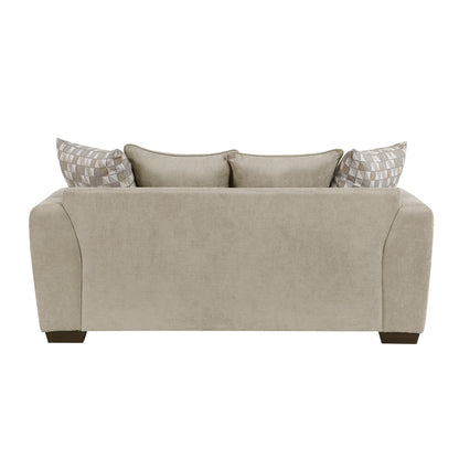 Homelegance Silverthorne Loveseat Light Brown Chenille Upholstery 8579SS-2