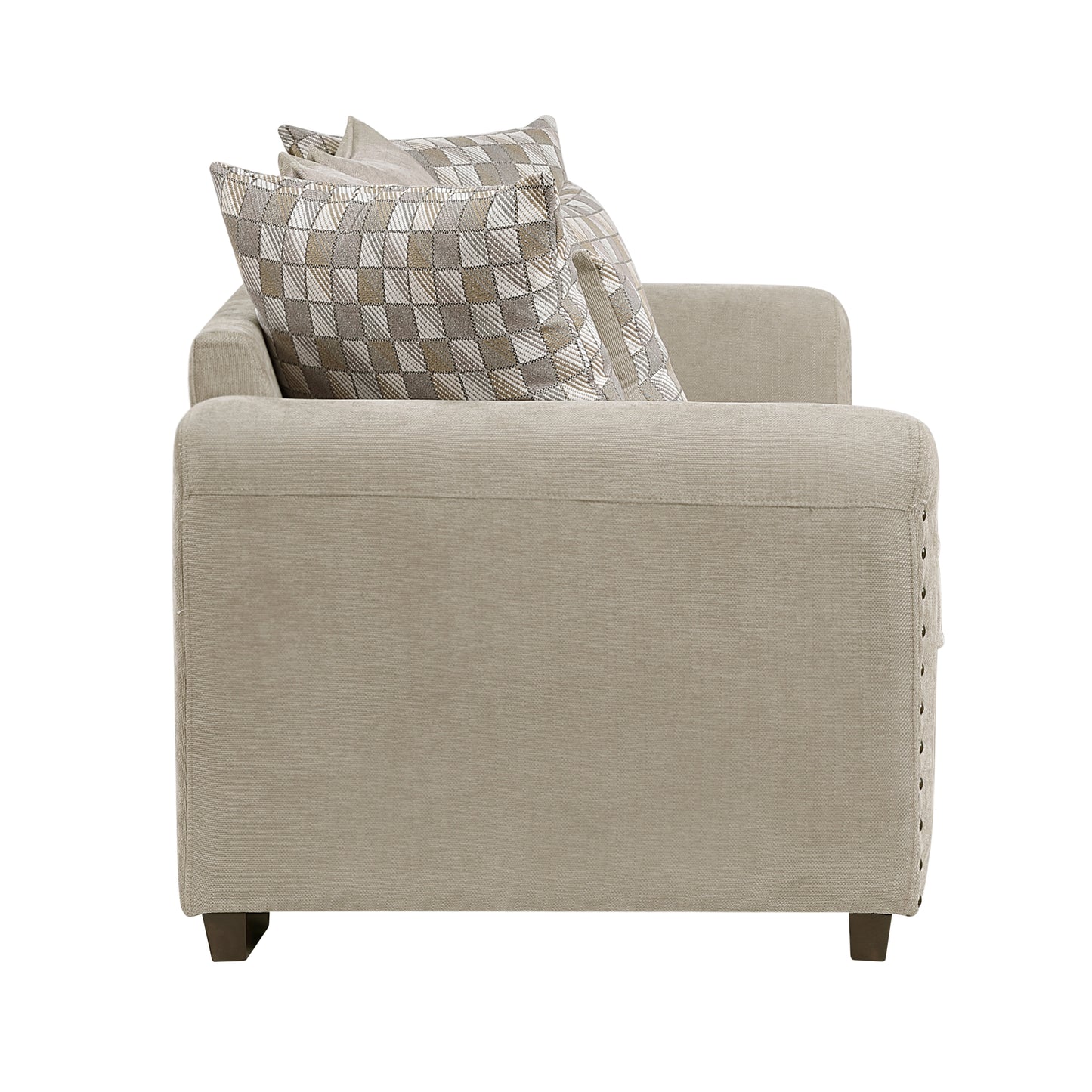 Homelegance Silverthorne Loveseat Light Brown Chenille Upholstery 8579SS-2