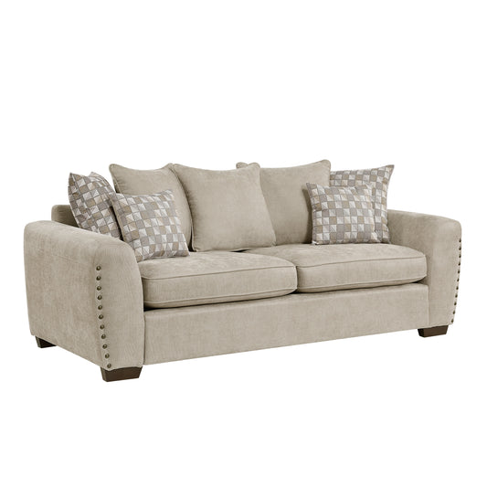 Homelegance Silverthorne Sectional Sofa in Sesame-Hued Chenille 8579SS-3