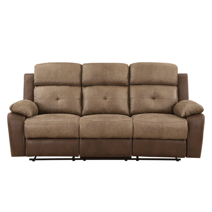 Homelegance Glendale Brown Reclining Sectional Sofa 8599BR-3