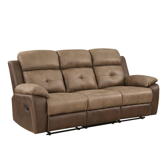 Homelegance Glendale Brown Reclining Sectional Sofa 8599BR-3