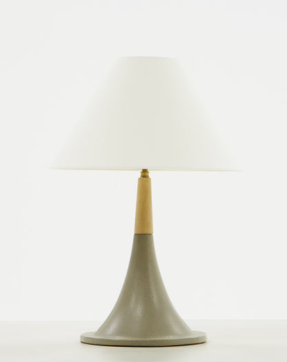 Modrest Nunez Modern Concrete and Oak Table Lamp