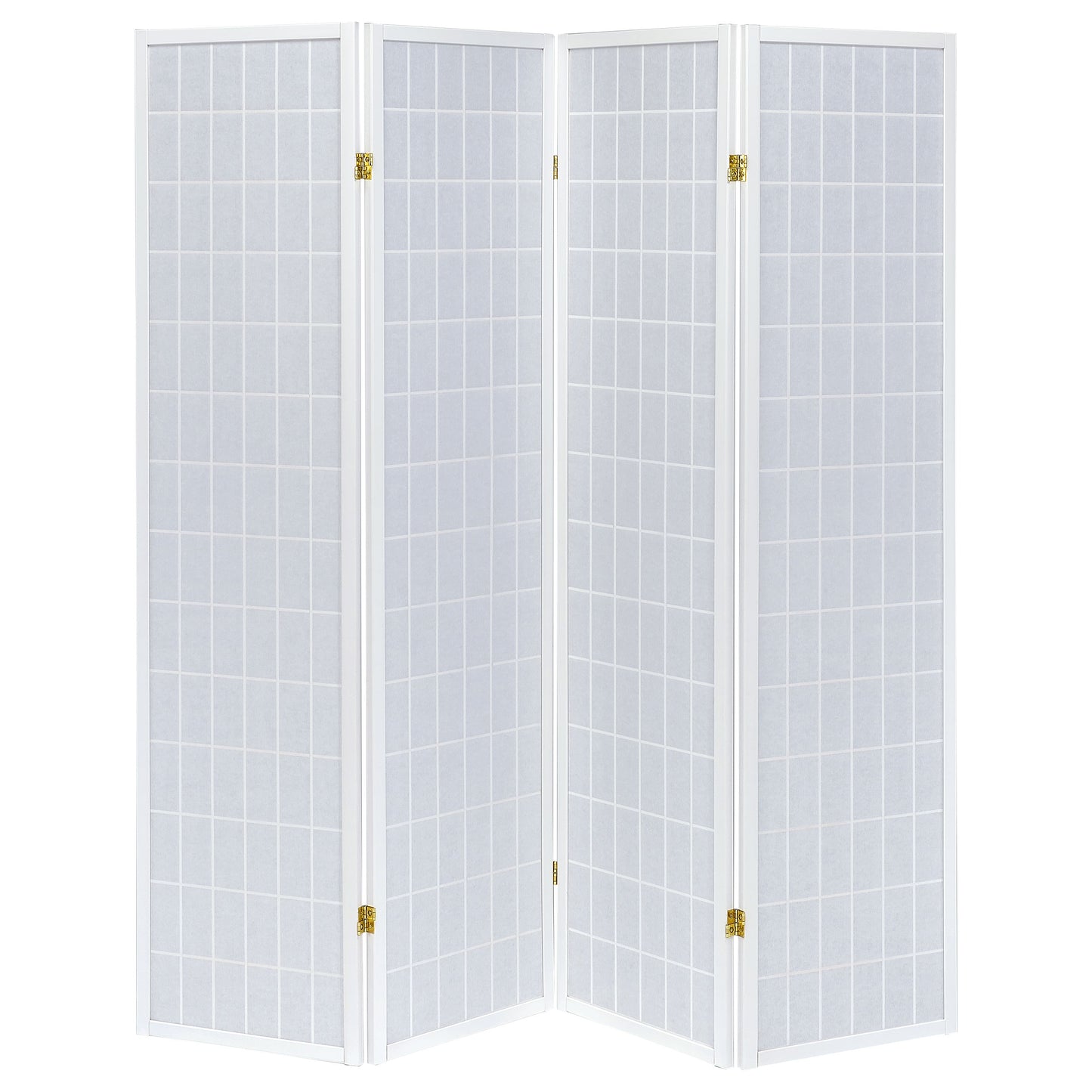 Roberto 4-Panel Room Divider Folding Shoji Screen White