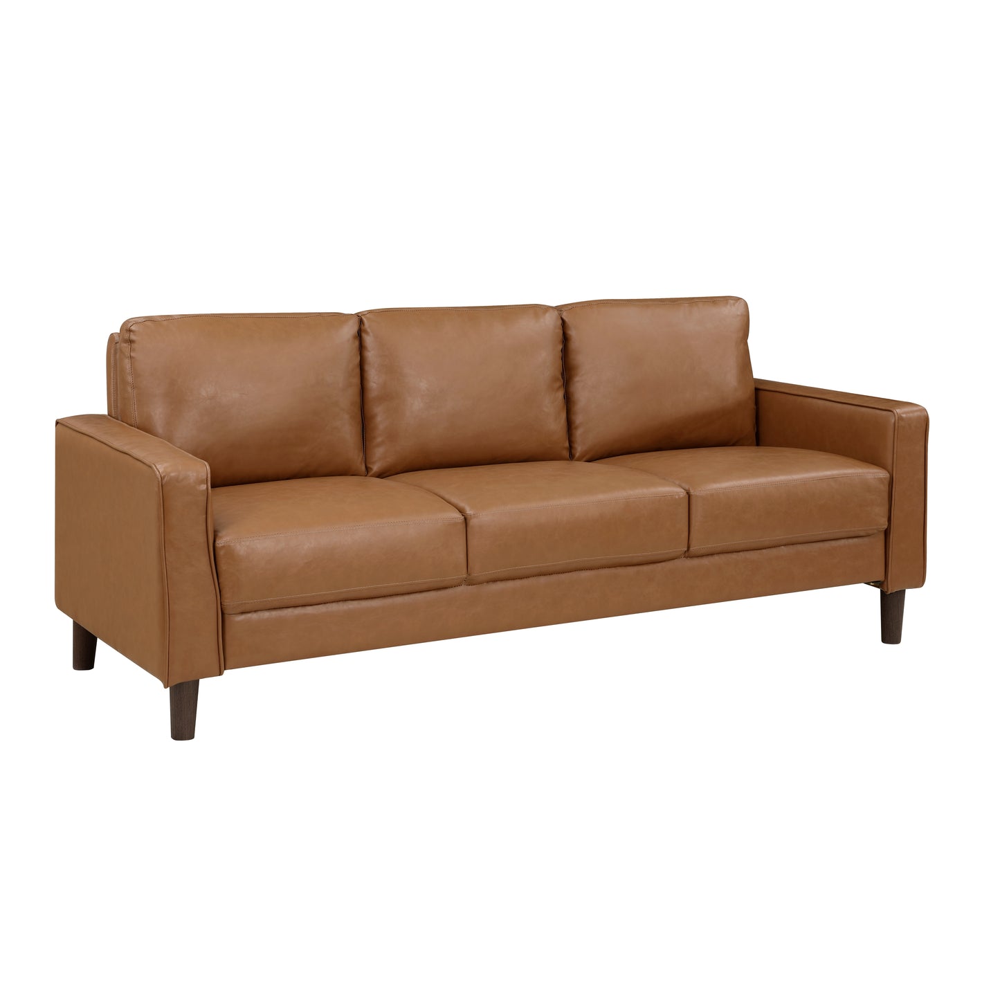 Homelegance Malcolm Sectional Sofa in Rich Brown Faux Leather 9203BRW-3