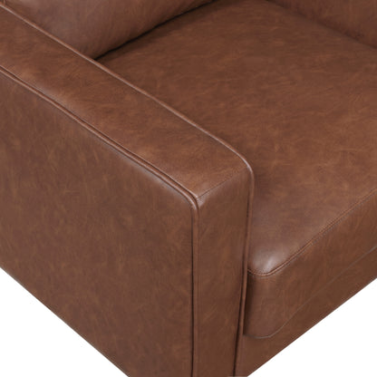 Homelegance Malcolm Accent Chair in Chocolate Faux Leather 9203CHC-1
