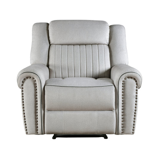Homelegance Brennen Reclining Chair in Mist Textured Microfiber 9204MT-1