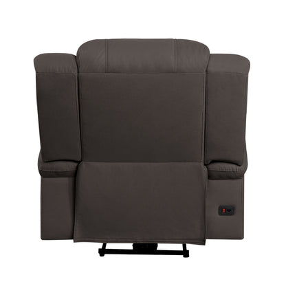 Homelegance Camryn Reclining Chair Power Recliner in Chocolate 9207CHC-1PW