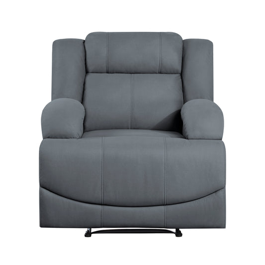Homelegance Camryn Reclining Chair in Graphite Blue 9207GPB-1
