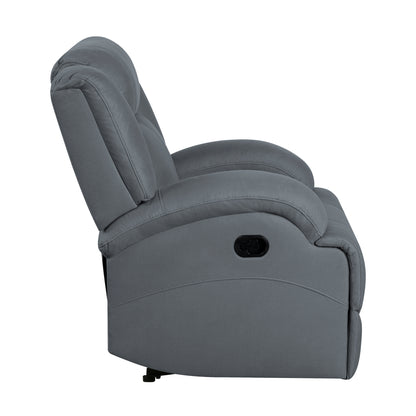 Homelegance Camryn Reclining Chair in Graphite Blue 9207GPB-1