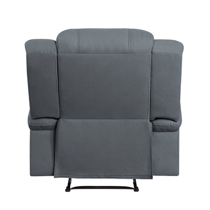 Homelegance Camryn Reclining Chair in Graphite Blue 9207GPB-1