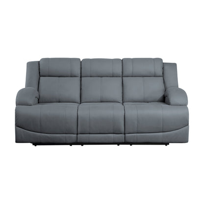 Homelegance Camryn Graphite Blue Power Reclining Sectional Sofa 9207GPB-3PW