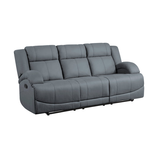 Homelegance Camryn Graphite Blue Double Reclining Sectional Sofa 9207GPB-3