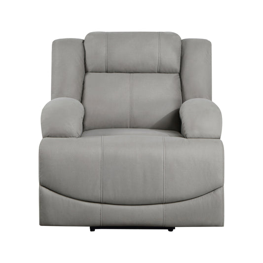 Homelegance Camryn Reclining Chair Power Recliner in Gray 9207GRY-1PW