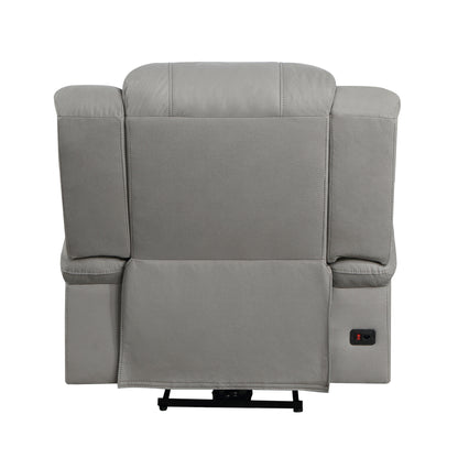 Homelegance Camryn Reclining Chair Power Recliner in Gray 9207GRY-1PW