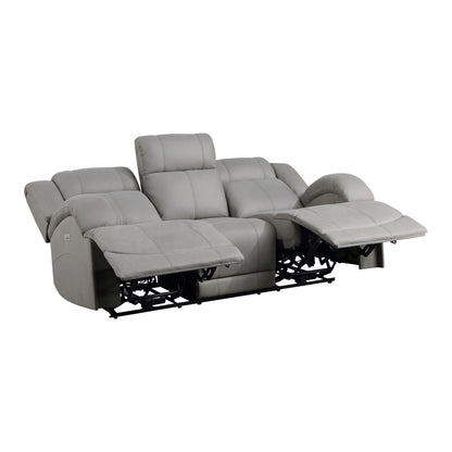 Homelegance Camryn Gray Power Double Reclining Sectional Sofa 9207GRY-3PW