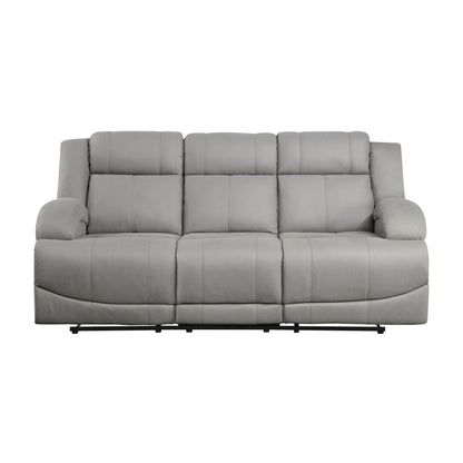 Homelegance Camryn Sectional Sofa Gray Polished Microfiber 9207GRY-3