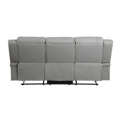 Homelegance Camryn Sectional Sofa Gray Polished Microfiber 9207GRY-3