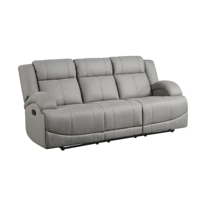 Homelegance Camryn Sectional Sofa Gray Polished Microfiber 9207GRY-3