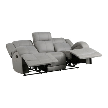Homelegance Camryn Sectional Sofa Gray Polished Microfiber 9207GRY-3