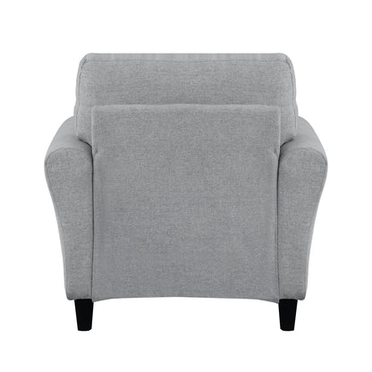 Homelegance Ellery Accent Chair in Dark Gray Textured Fabric 9209DG-1