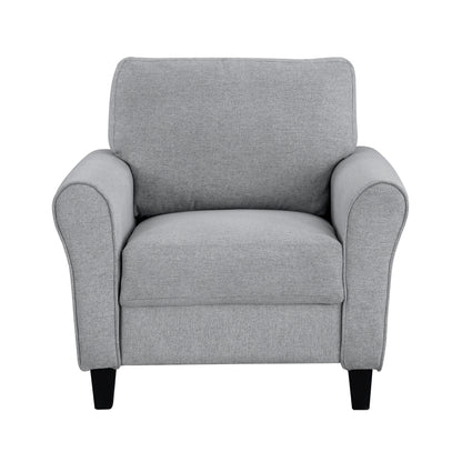 Homelegance Ellery Accent Chair in Dark Gray Textured Fabric 9209DG-1