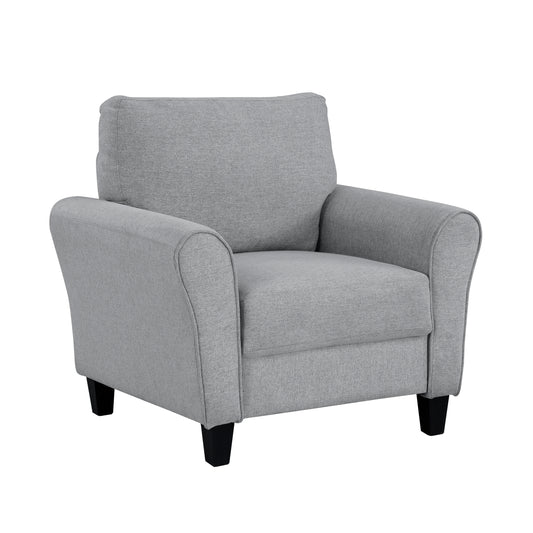Homelegance Ellery Accent Chair in Dark Gray Textured Fabric 9209DG-1