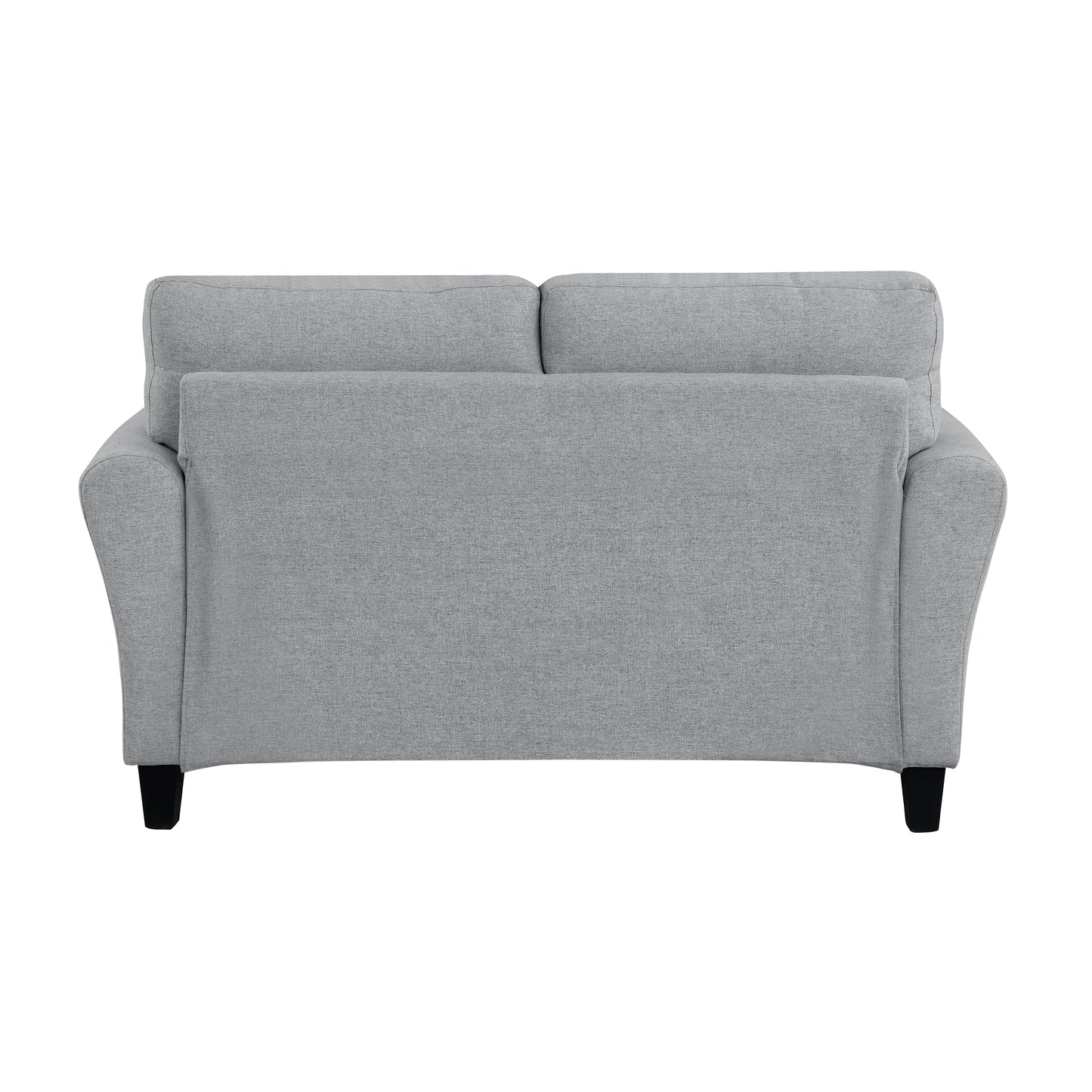 Homelegance Ellery Loveseat in Dark Gray Textured Fabric 9209DG-2