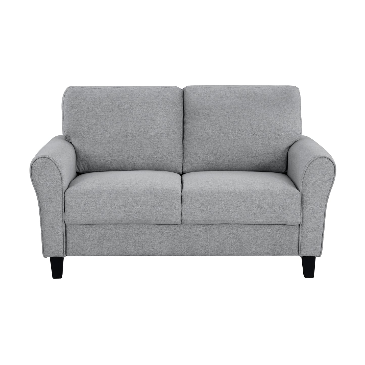 Homelegance Ellery Loveseat in Dark Gray Textured Fabric 9209DG-2