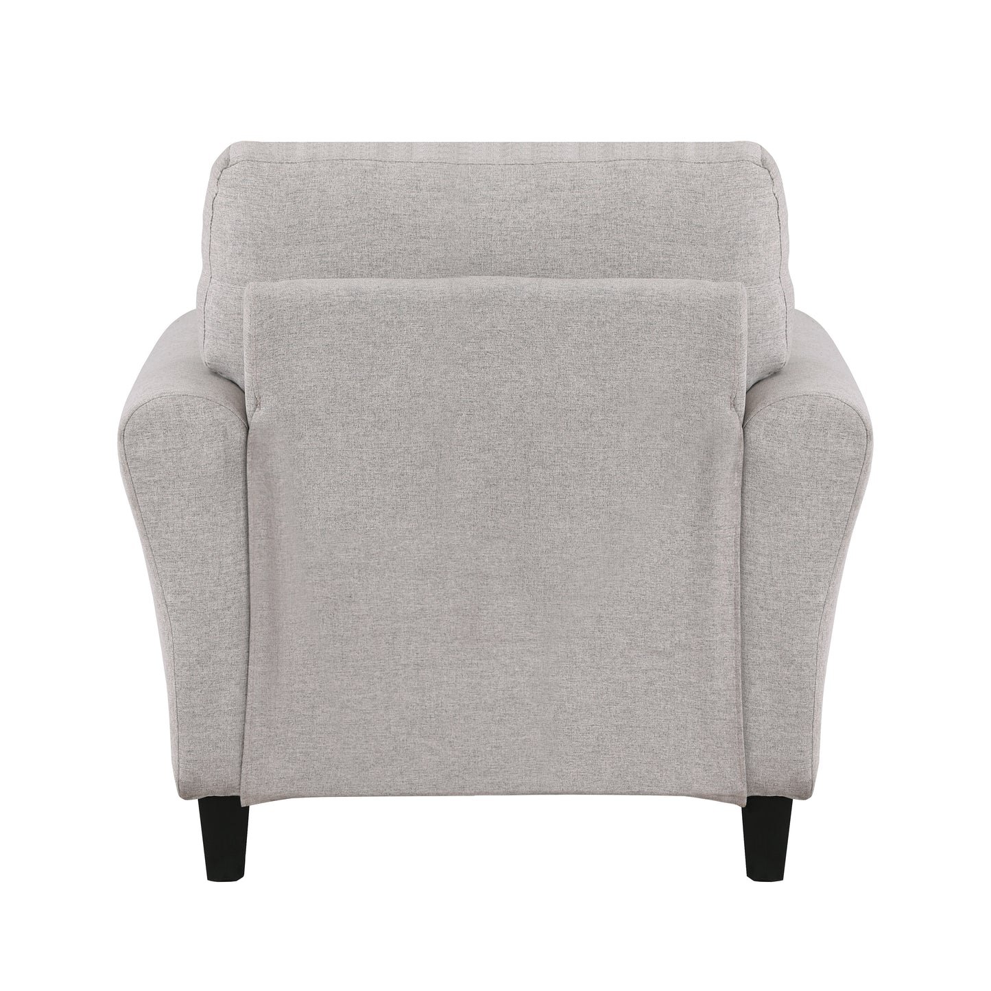 Homelegance Ellery Accent Chair in Textured Sand Fabric with Faux Wood Finish 9209SN-1