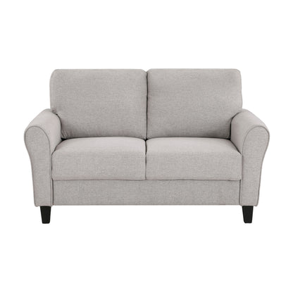 Homelegance Ellery Loveseat in Textured Sand Fabric 9209SN-2