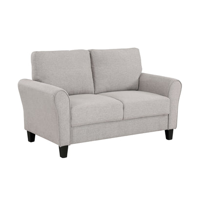 Homelegance Ellery Loveseat in Textured Sand Fabric 9209SN-2