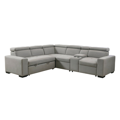 Homelegance Farrah Sectional Sofa in Gray 9219GY-SC for Stylish Living Spaces