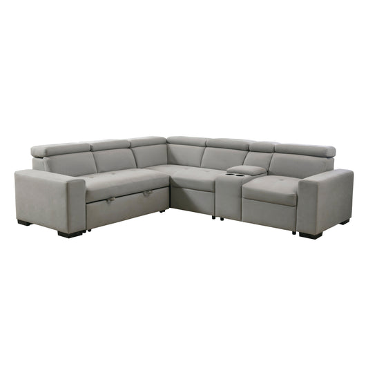 Homelegance Farrah Sectional Sofa in Gray 9219GY-SC for Stylish Living Spaces