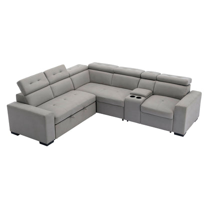 Homelegance Farrah Sectional Sofa in Gray 9219GY-SC for Stylish Living Spaces